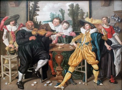 Interior with Good Company by Willem Pietersz Buytewech